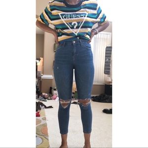 Jamie distressed knee jeans